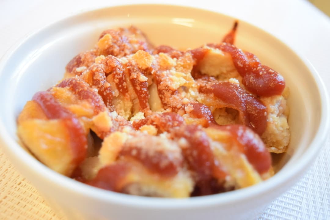 からあげチキンのケチャップ焼きの完成写真