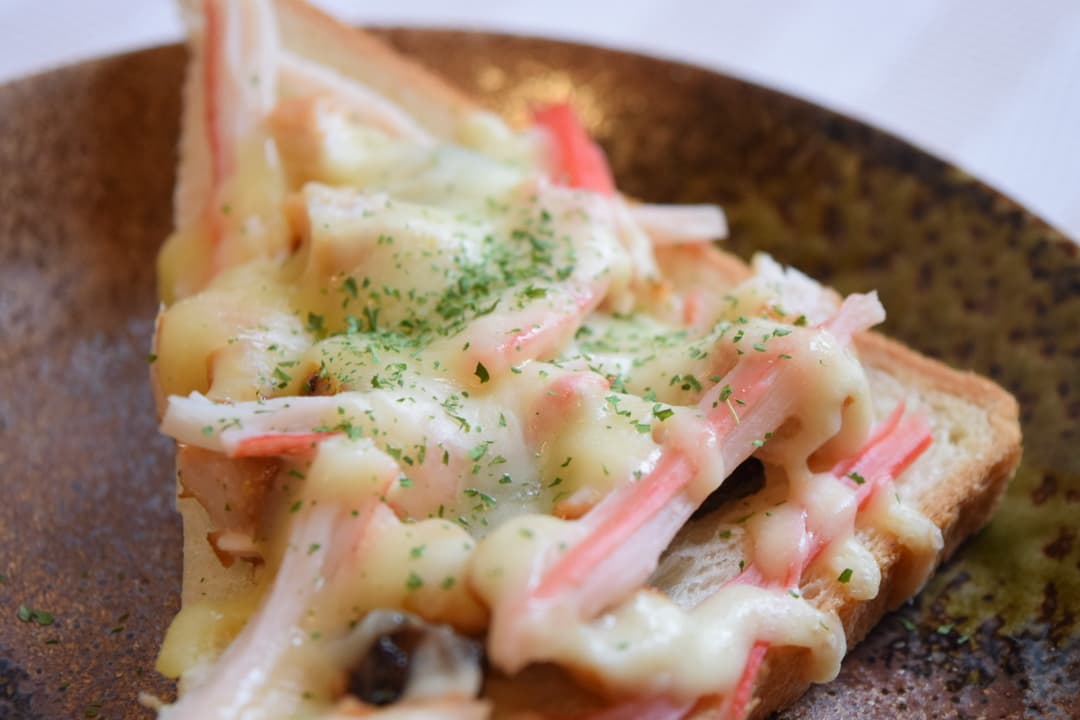 ぶりの照り焼きトーストの完成写真