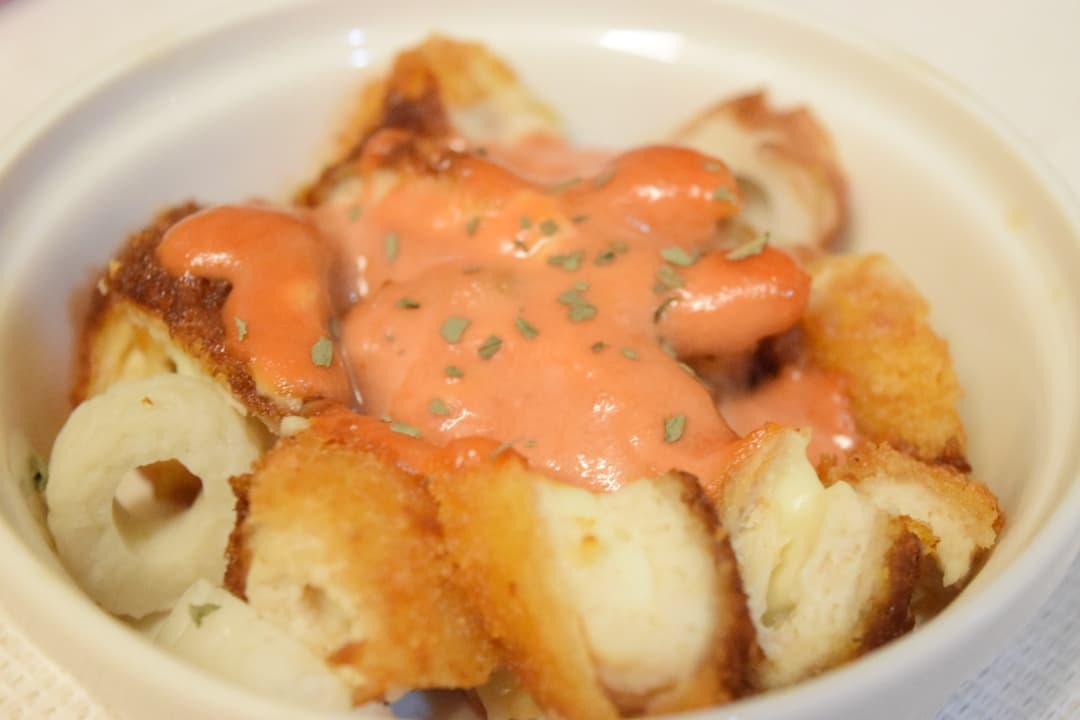 ささみチーズのオーロラソース焼きの完成写真