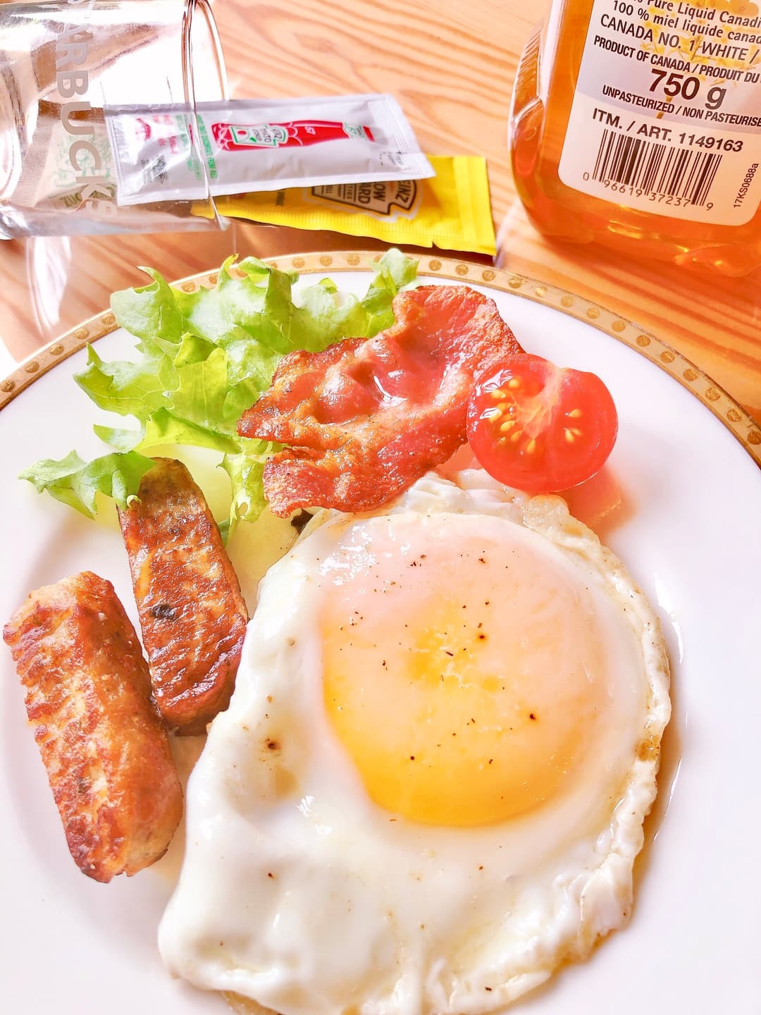 チキングリルのソーセージリンクス風の完成写真