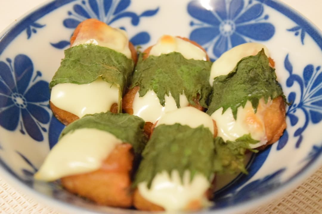 白身魚からあげの大葉チーズ巻きの完成写真