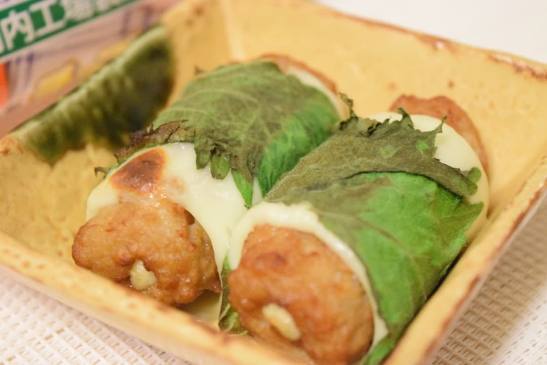 お肉の大葉チーズ巻きの完成写真