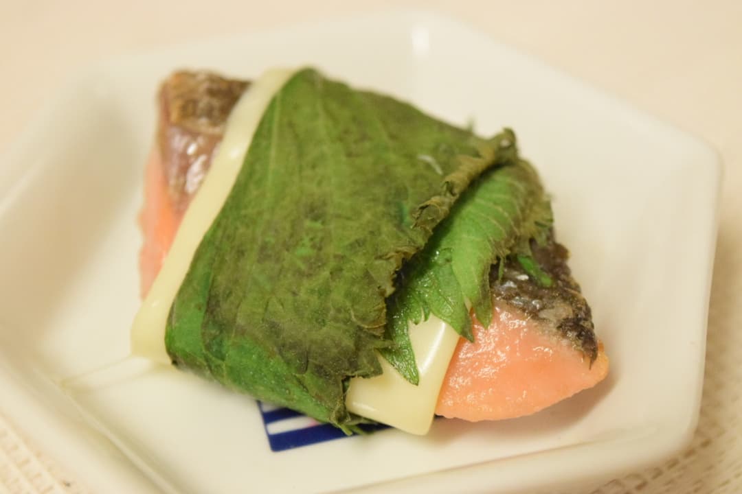 さけの大葉チーズ巻きの完成写真