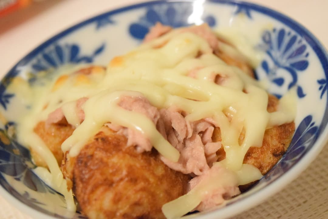 たこ焼きのツナチーズ焼きの完成写真