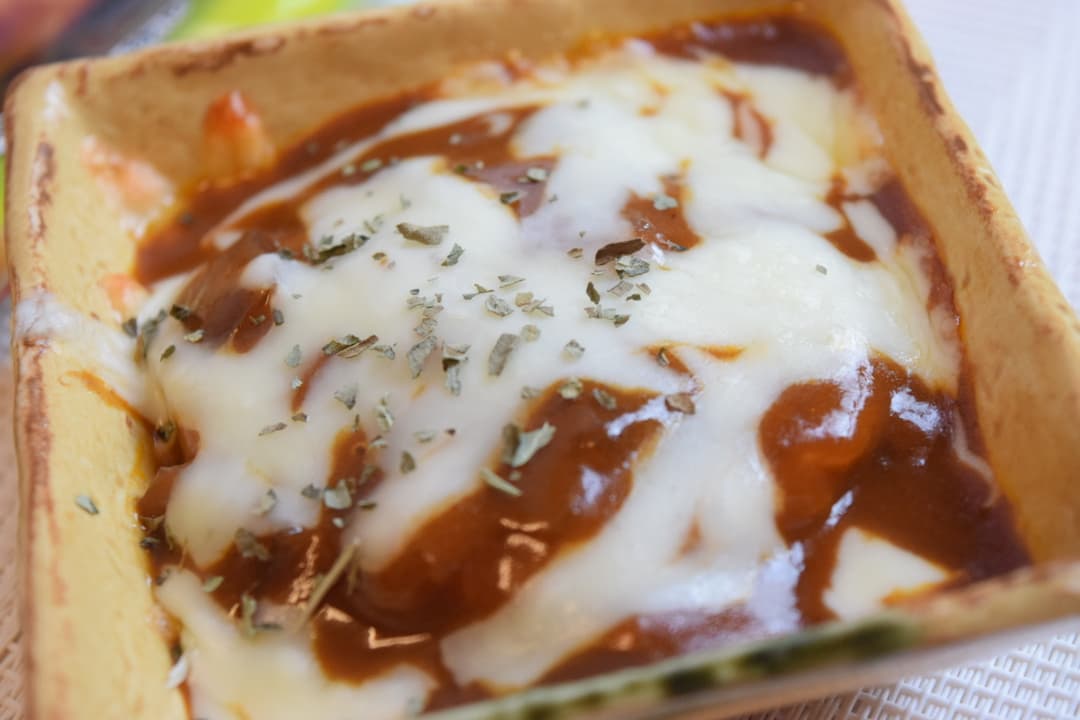 れんこんのハヤシ焼きの完成写真