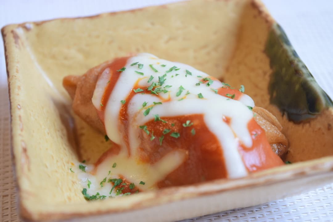 春巻のケチャップソース焼きの完成写真