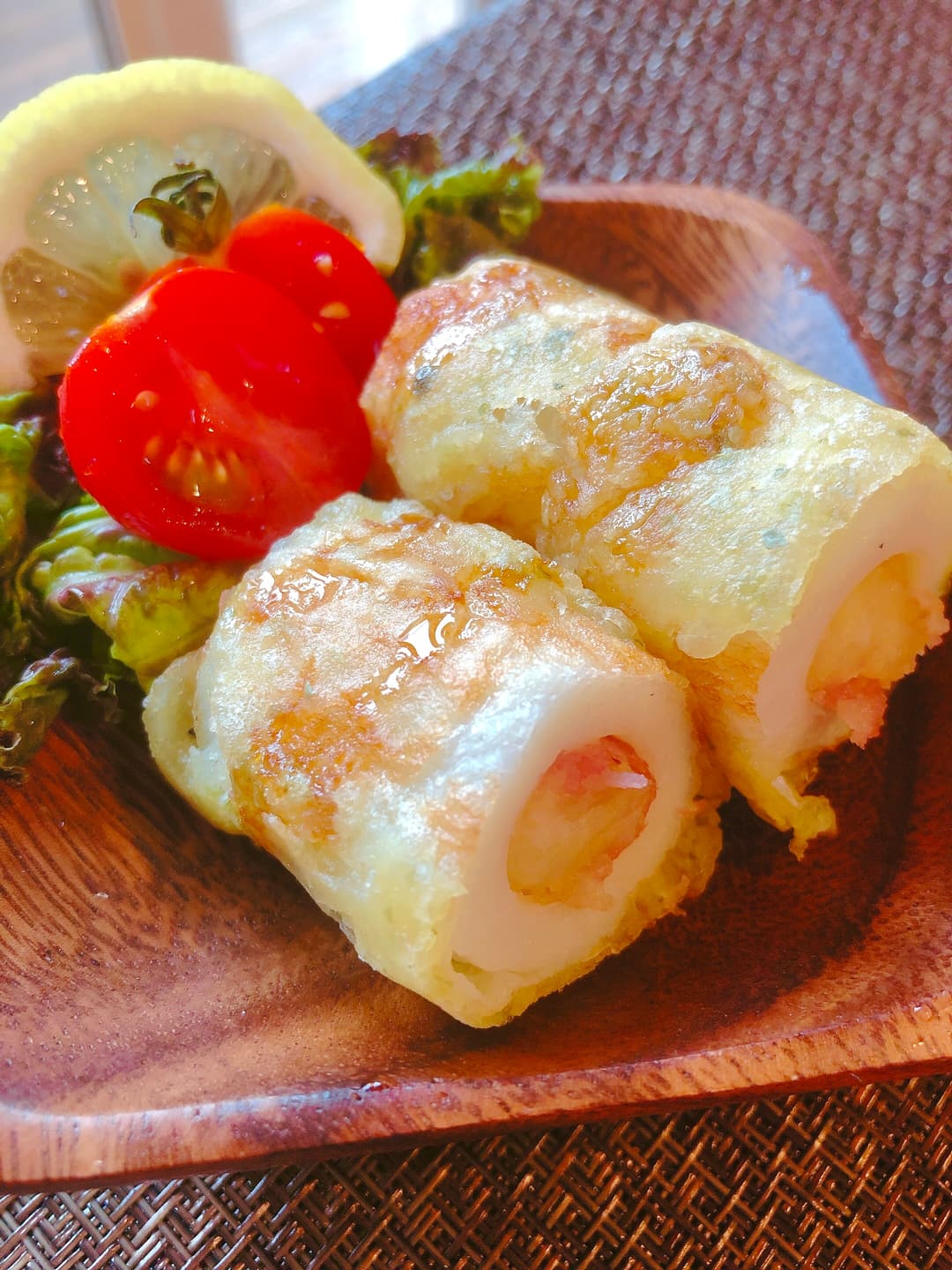 竹輪にin!ベーコンポテトの磯辺揚げの完成写真