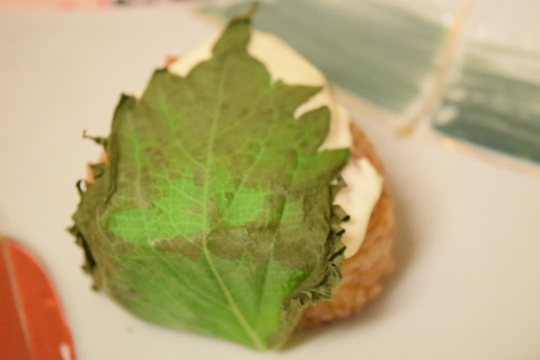 大葉チーズおにぎりの完成写真