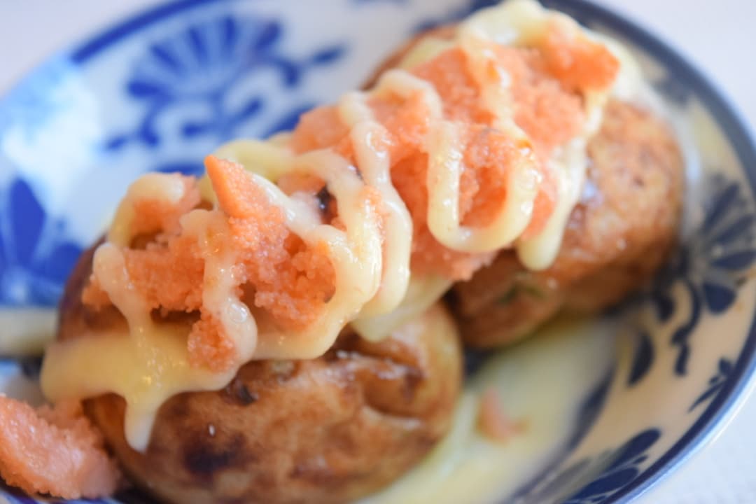 明太チーズマヨたこ焼きの完成写真