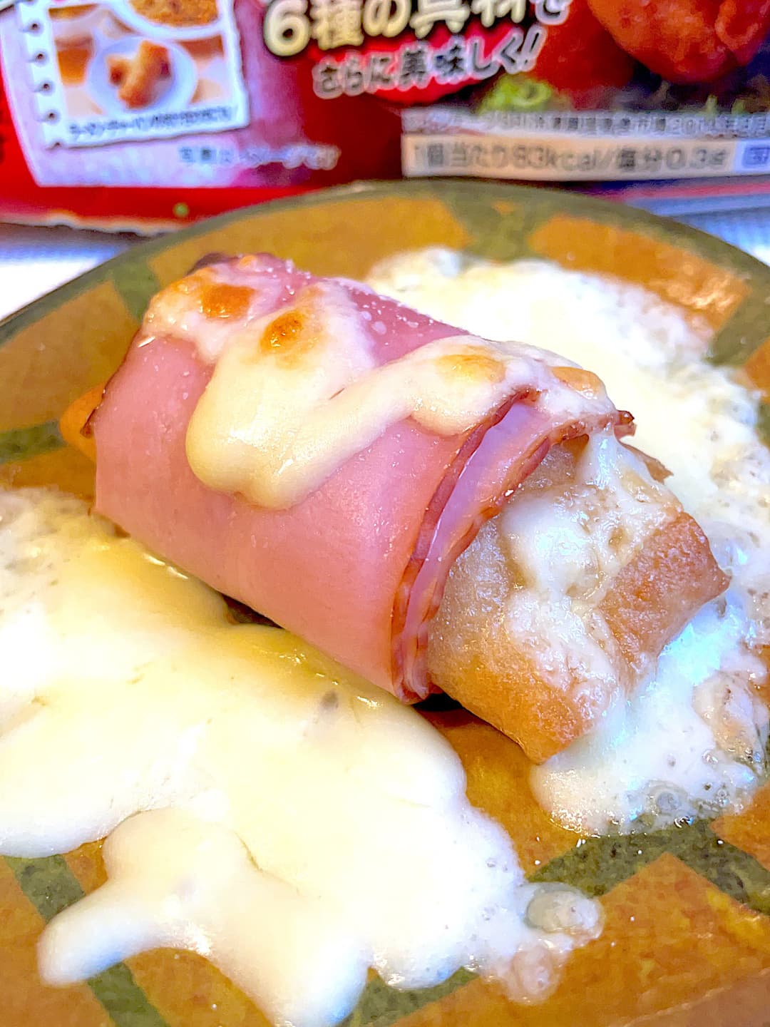 春巻のベーコンチーズ焼きの完成写真