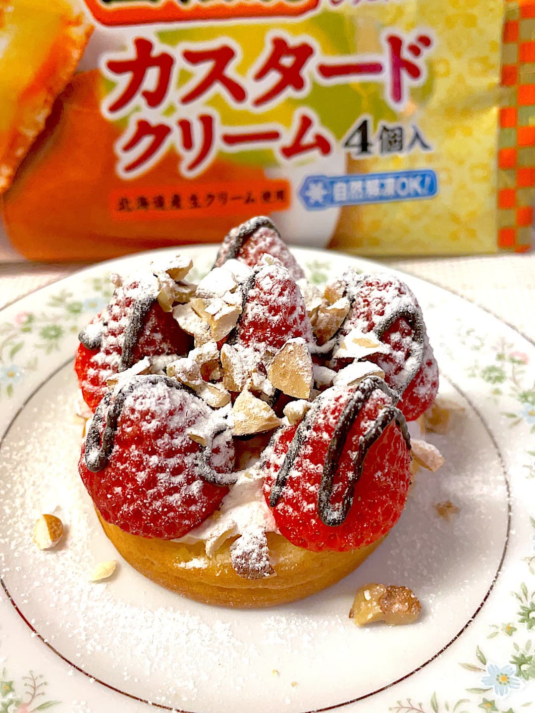 ストロベリーナッツの今川焼の完成写真
