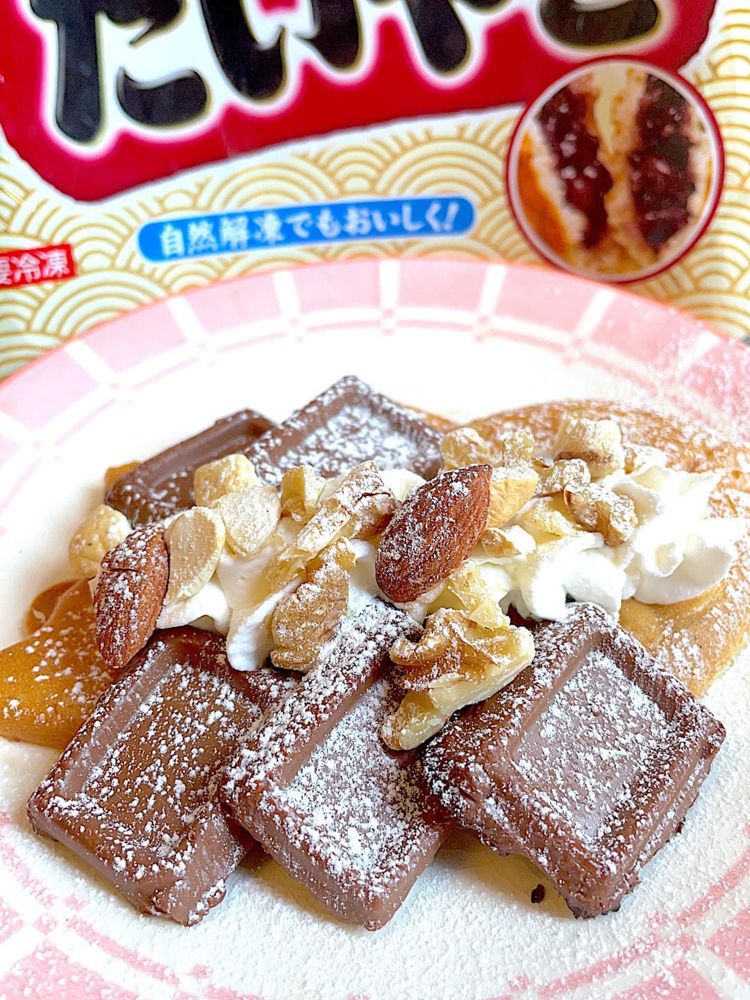 たいやきのベイクドチョコのせの完成写真