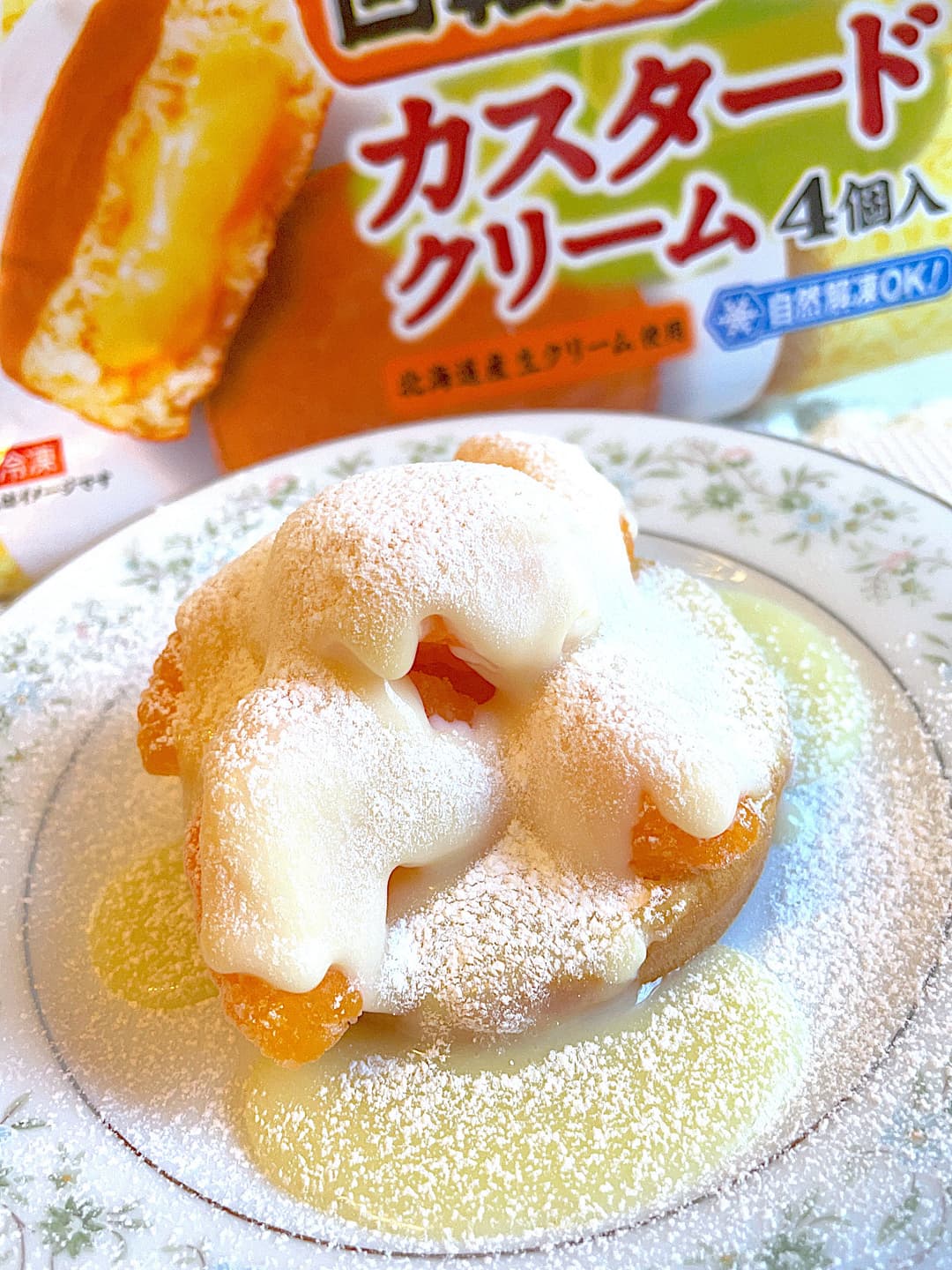 ホワイトチョコみかんの今川焼の完成写真