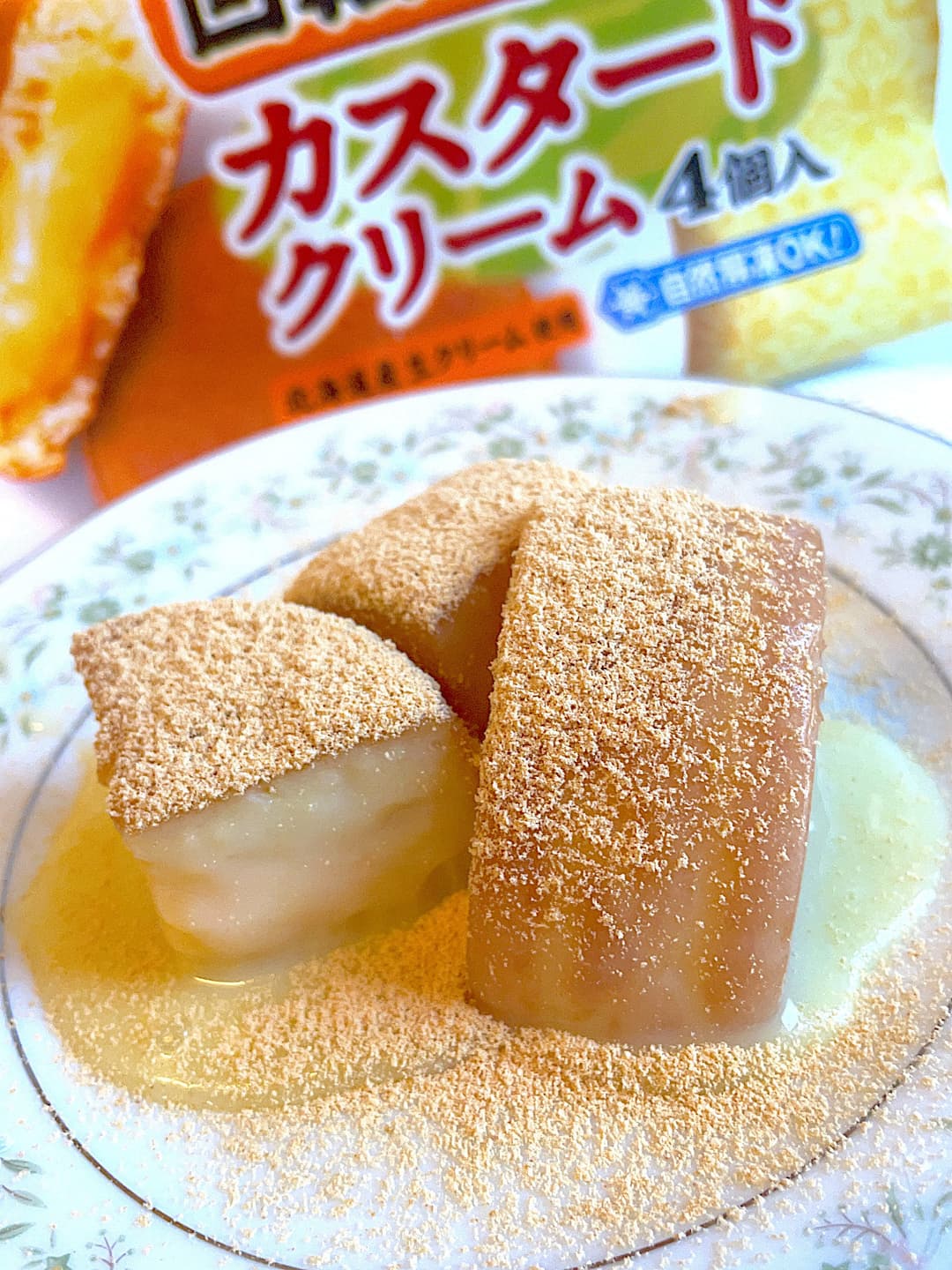今川焼のホワイトチョコきなこの完成写真