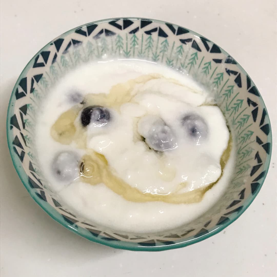 ハニーブルーベリーヨーグルトの完成写真