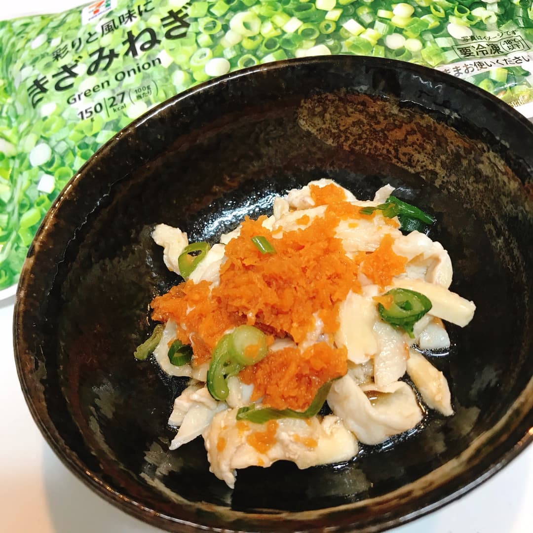 鶏皮ねぎおろしポン酢の完成写真