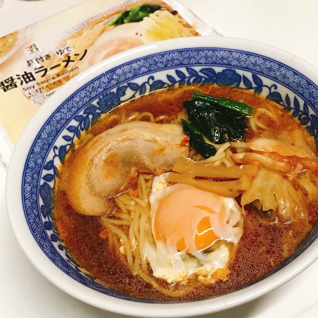 キムチ醤油ラーメンの完成写真