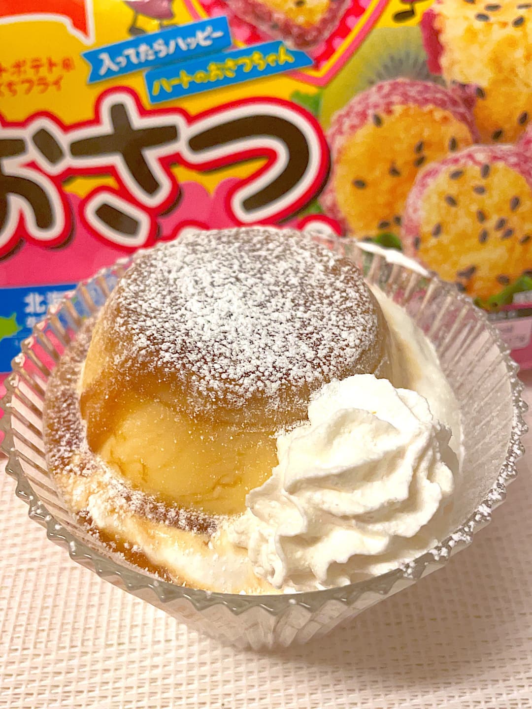 おさつちゃんのプリンパフェの完成写真