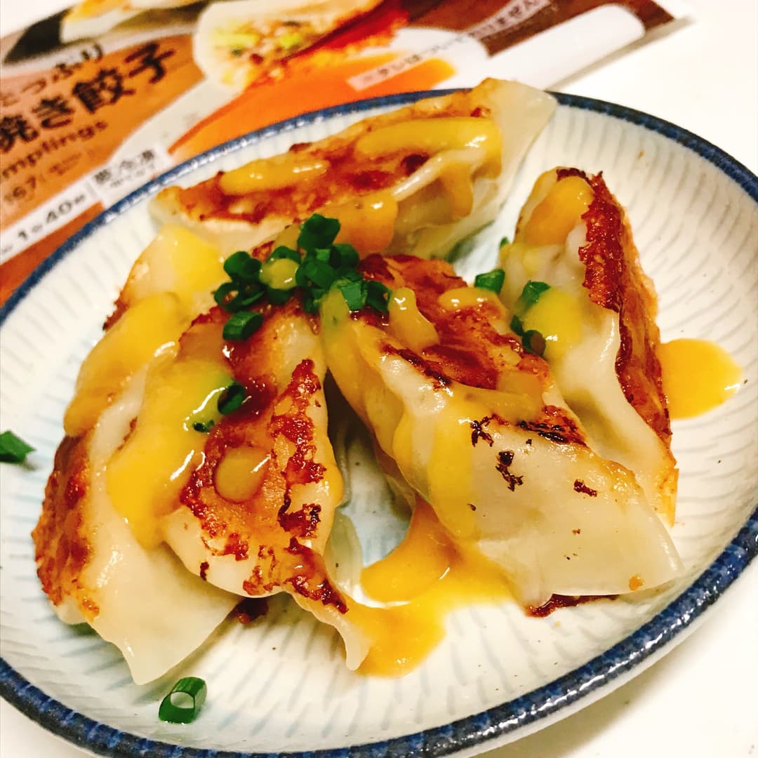 焼き餃子の酢味噌和えの完成写真