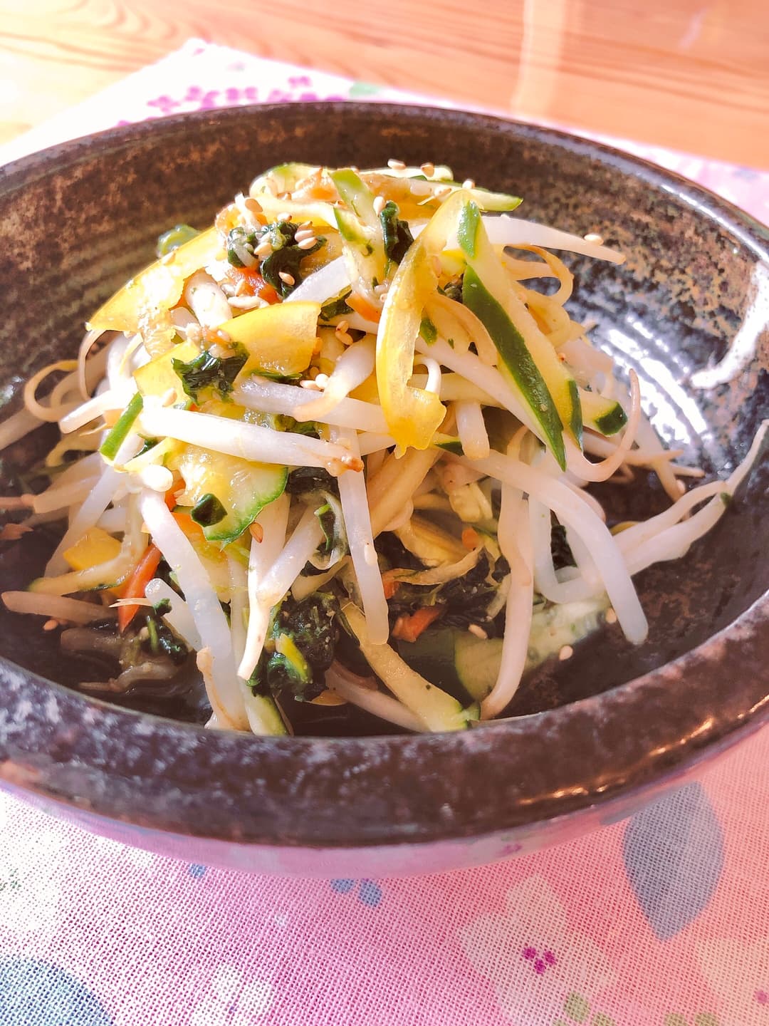 ほうれん草と彩り野菜の柚子胡椒和えの完成写真