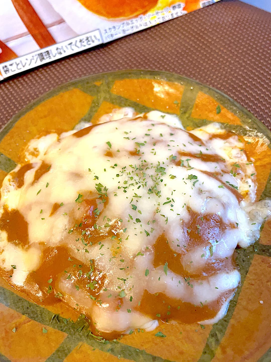 パンケーキのカレー焼きの完成写真
