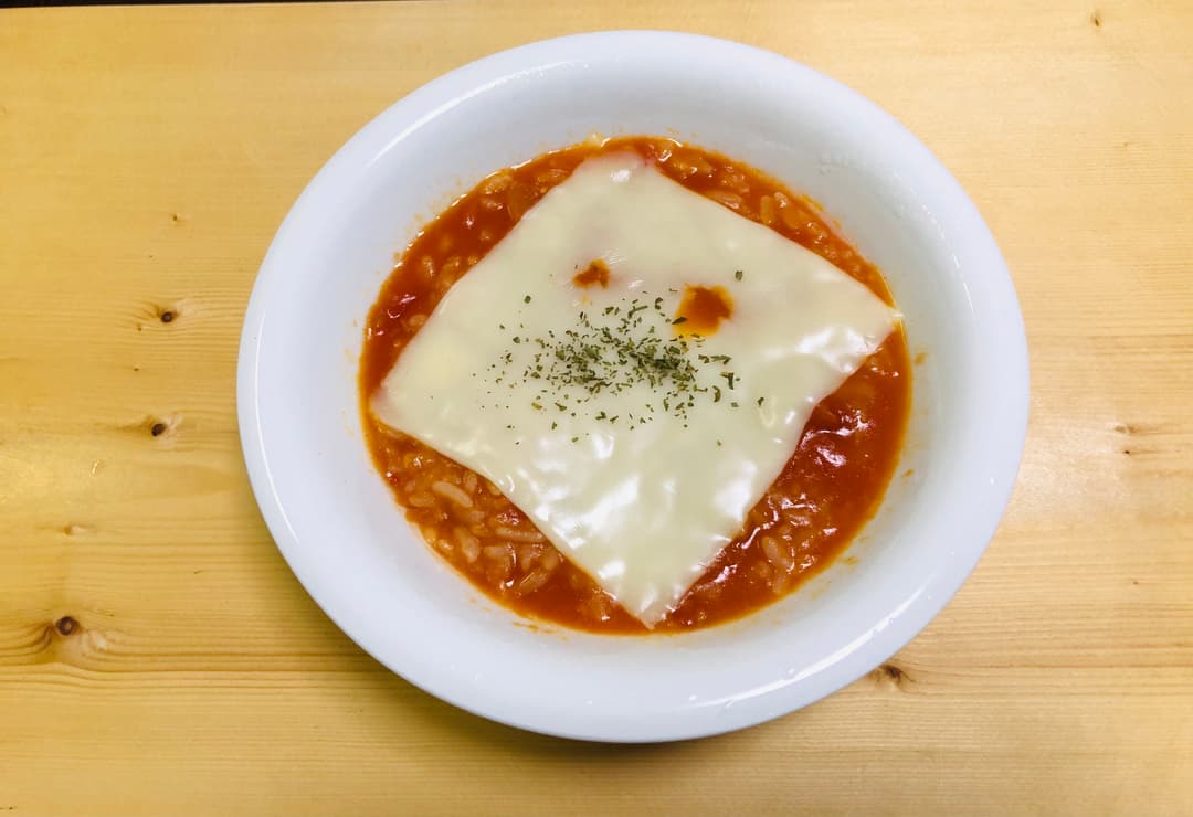 冷凍ピラフで簡単トマトチーズリゾットの完成写真