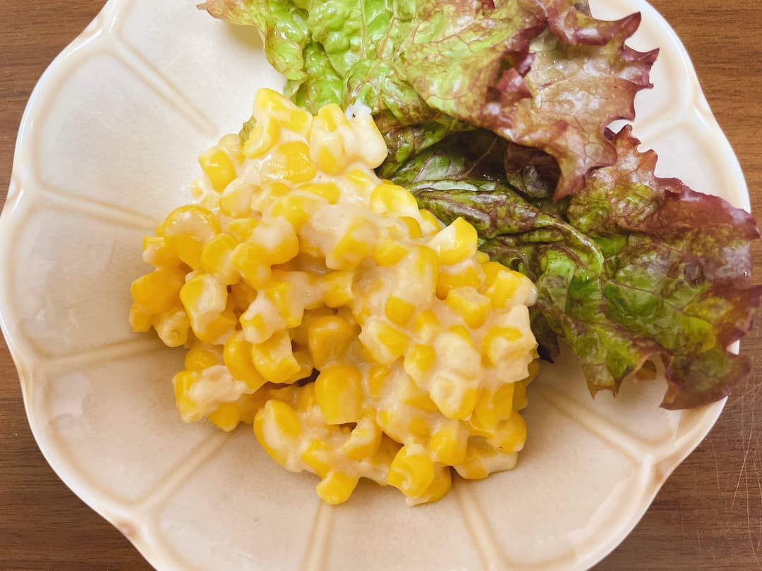 食べるコーンスープの完成写真