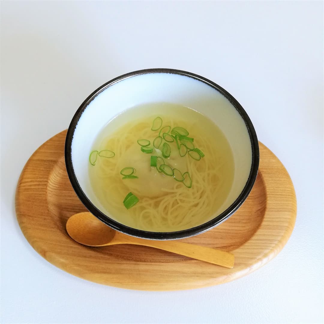 小籠包そうめんスープの完成写真