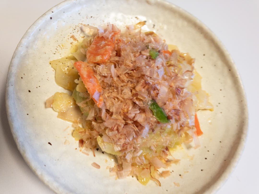 豚肉入りカット野菜の味噌マヨ炒めの完成写真