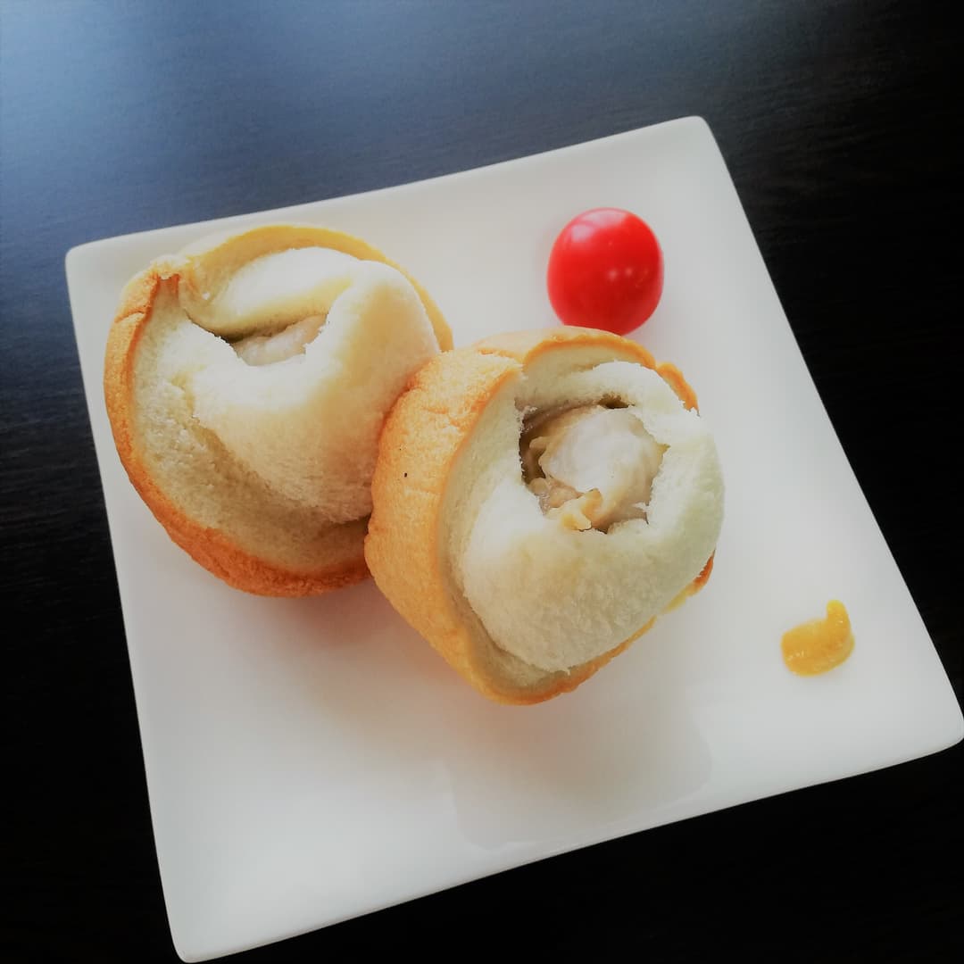 食パンで簡単肉まんの完成写真
