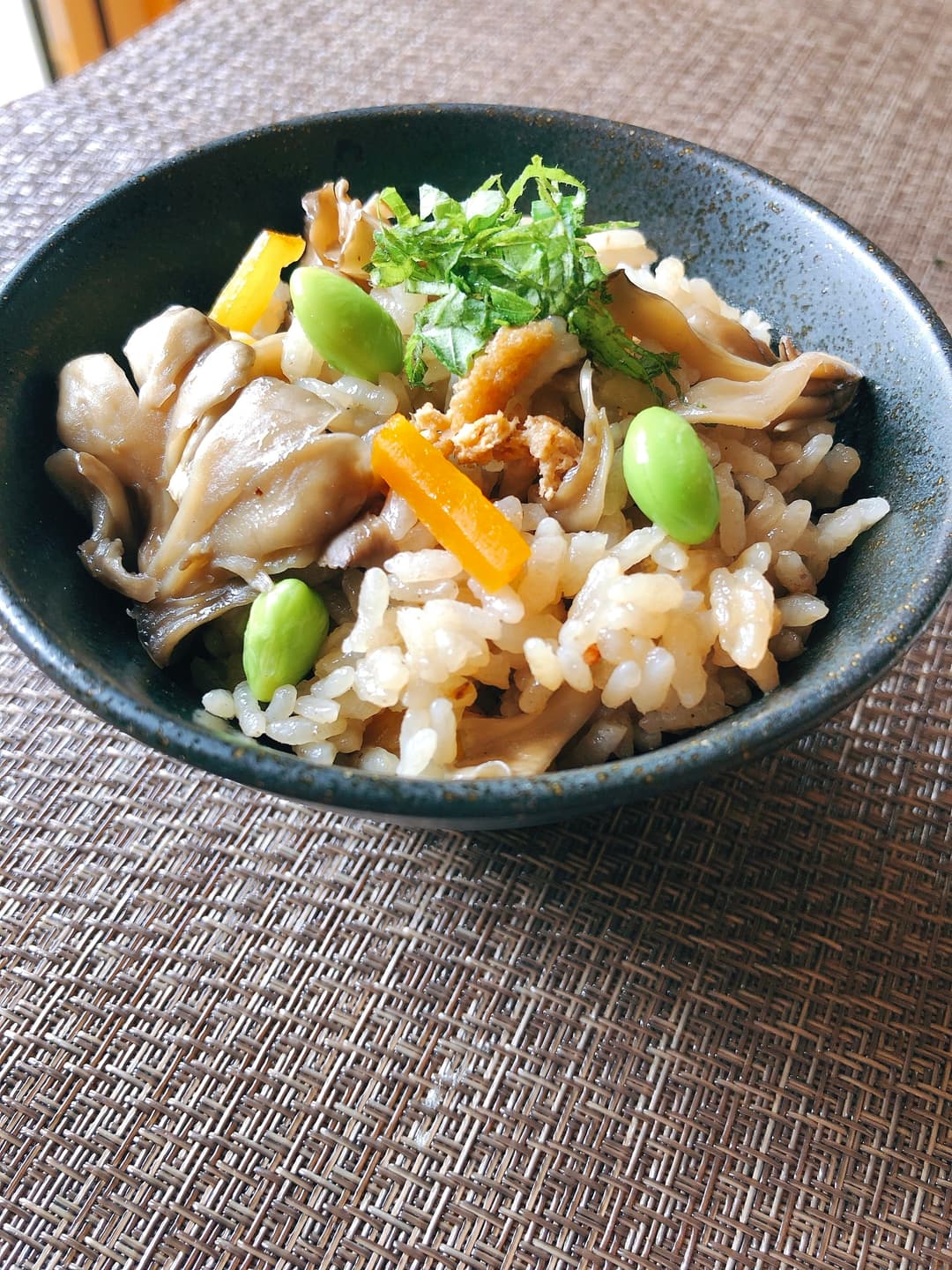 枝豆入り炊き込みごはんの完成写真