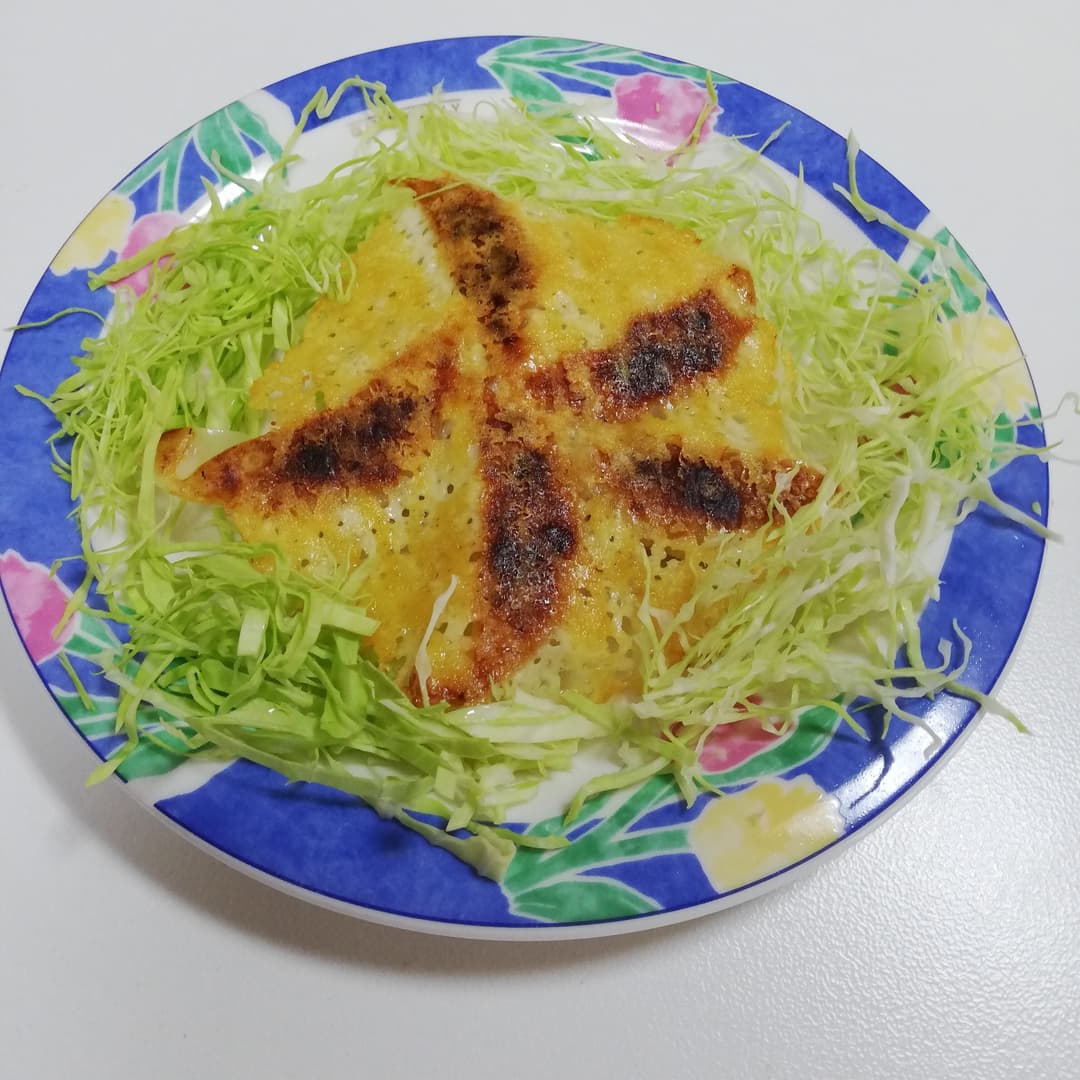 チーズの羽付き餃子の完成写真