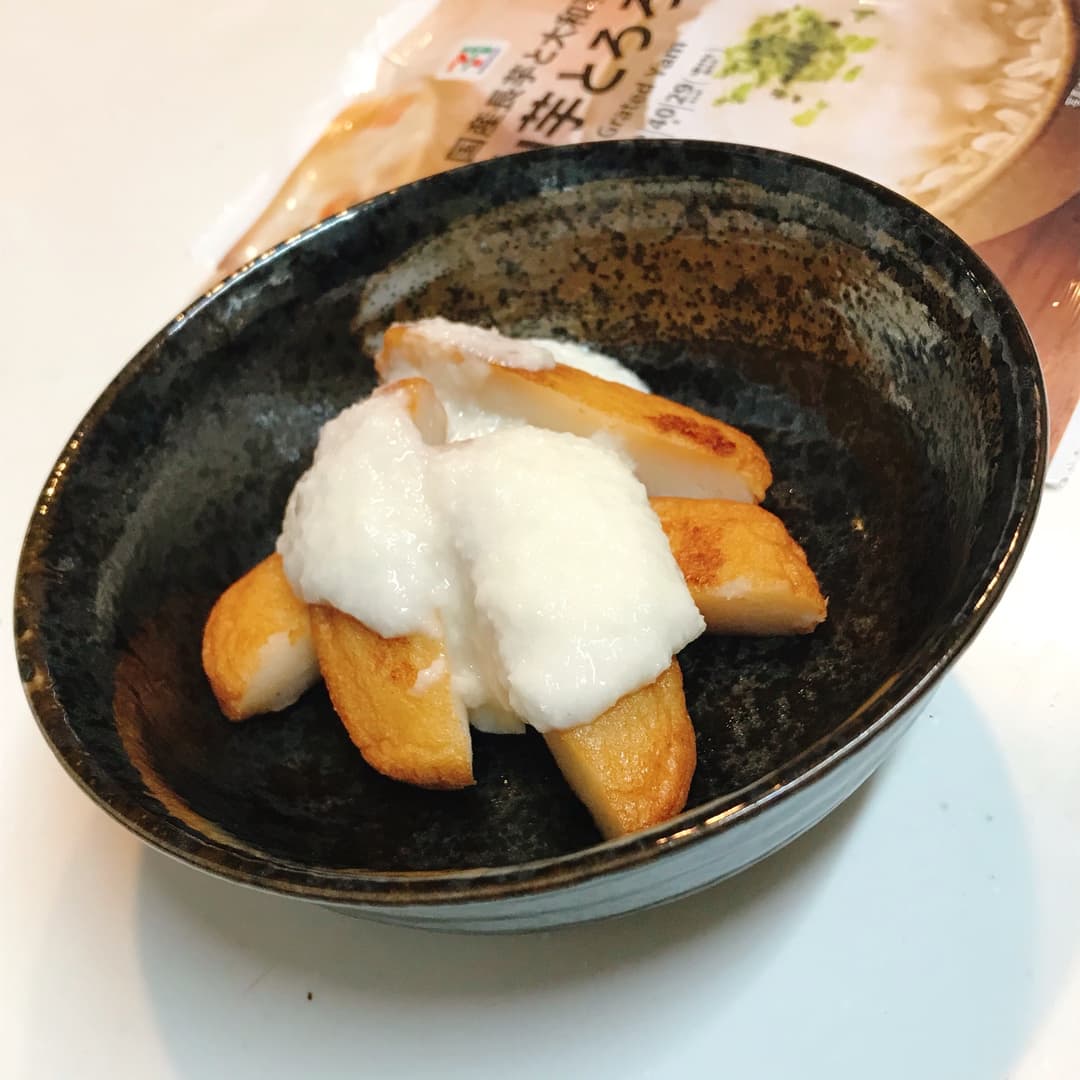 さつま揚げの山かけの完成写真