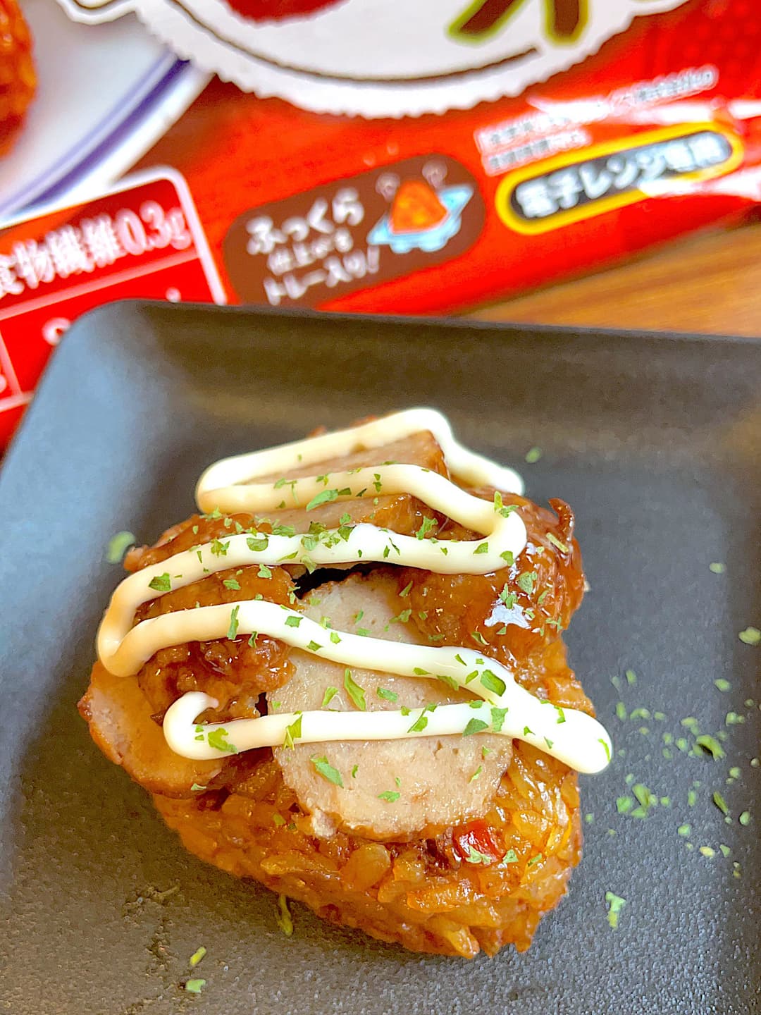 ミートボール牛焼肉おにぎりの完成写真