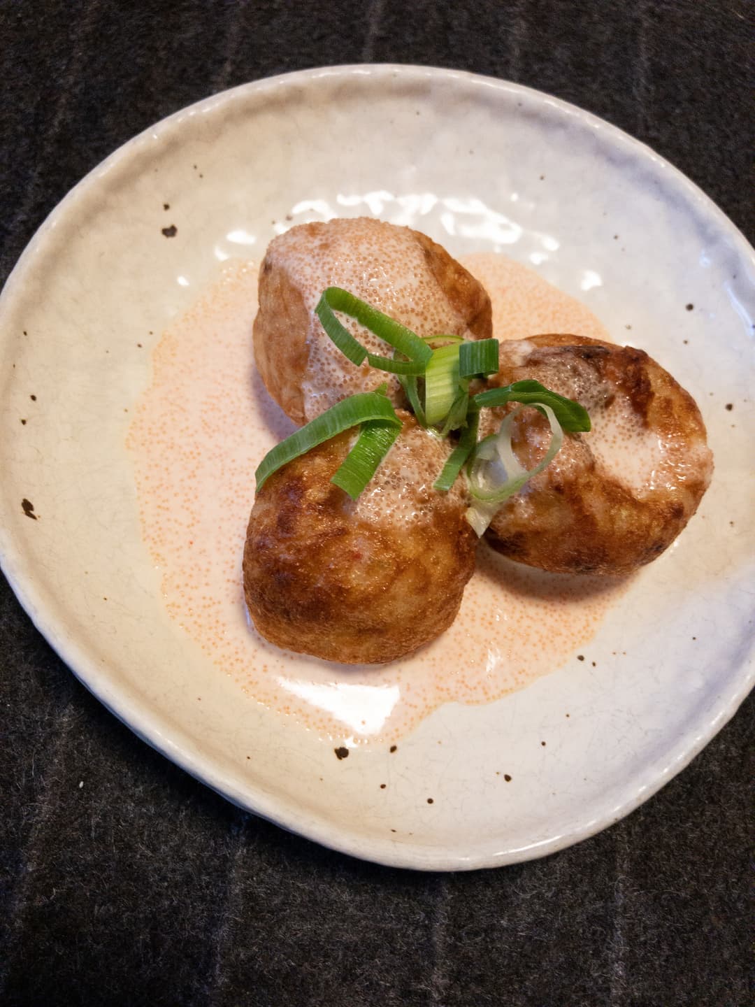 明太子マヨネーズたこ焼きの完成写真