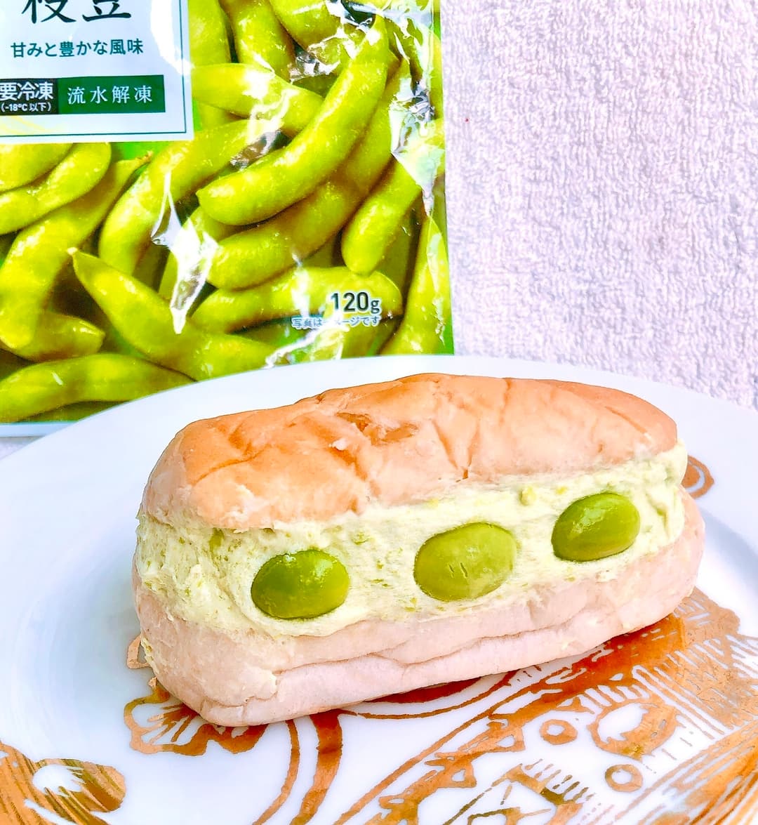 枝豆のマリトッツォの完成写真