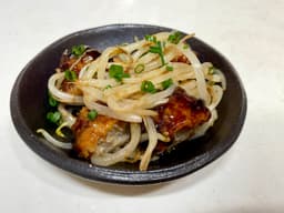 黒酢酢豚ともやしナムル