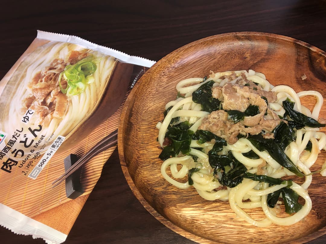 肉焼うどんの完成写真