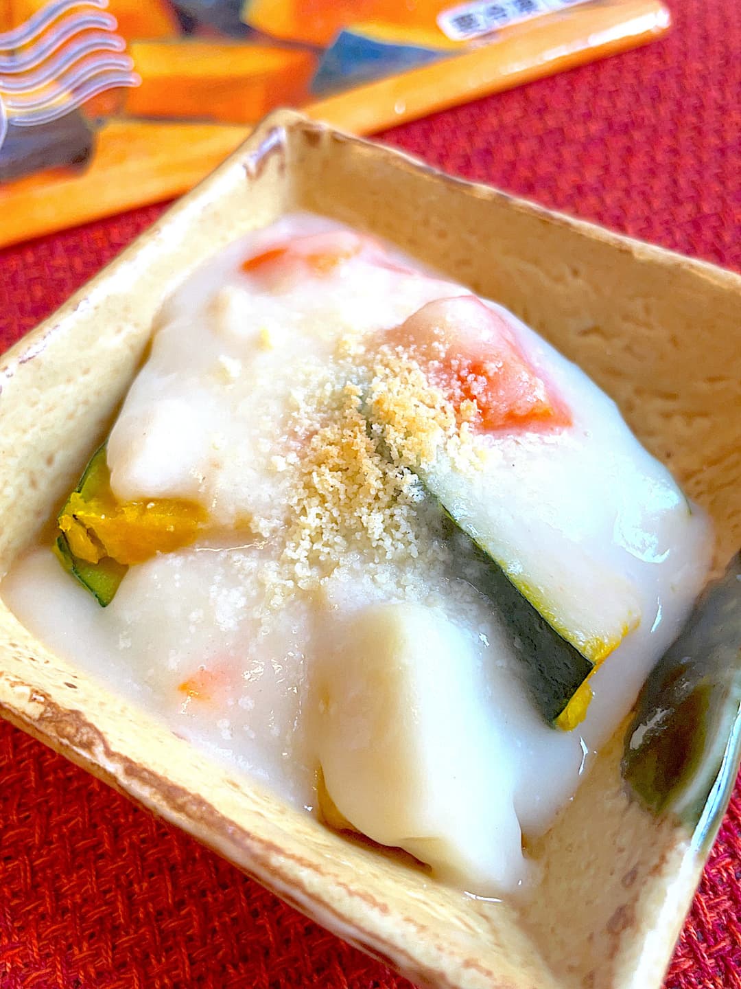 栗かぼちゃのクリームシチュー焼きの完成写真
