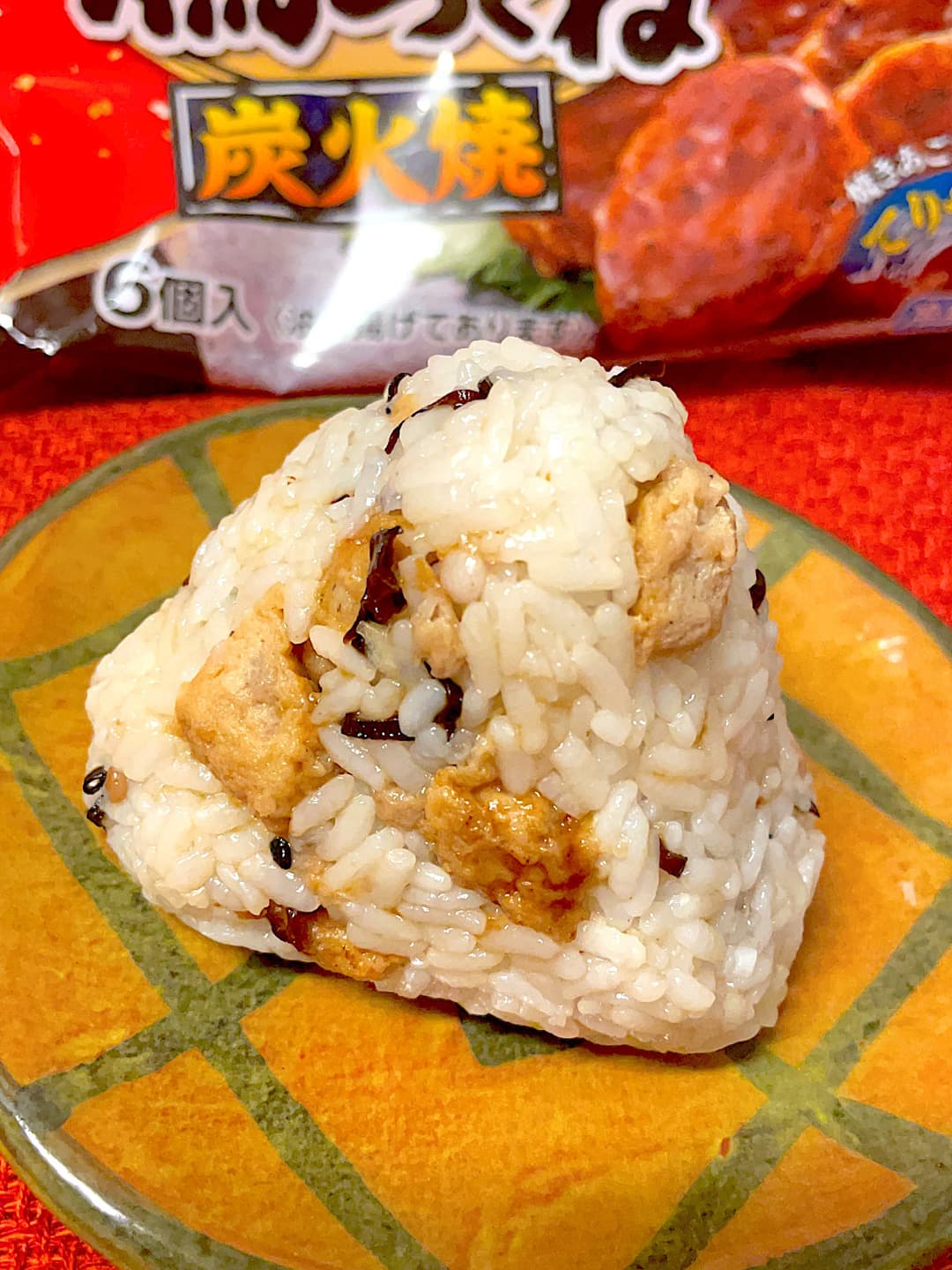 塩昆布つくねおにぎりの完成写真