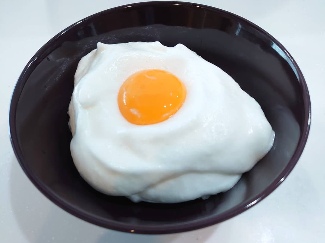 ふわふわ月見とろろの完成写真