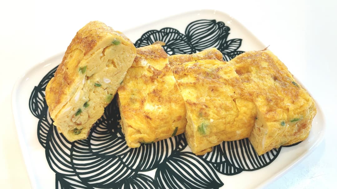 ねぎ入り玉子焼きの完成写真