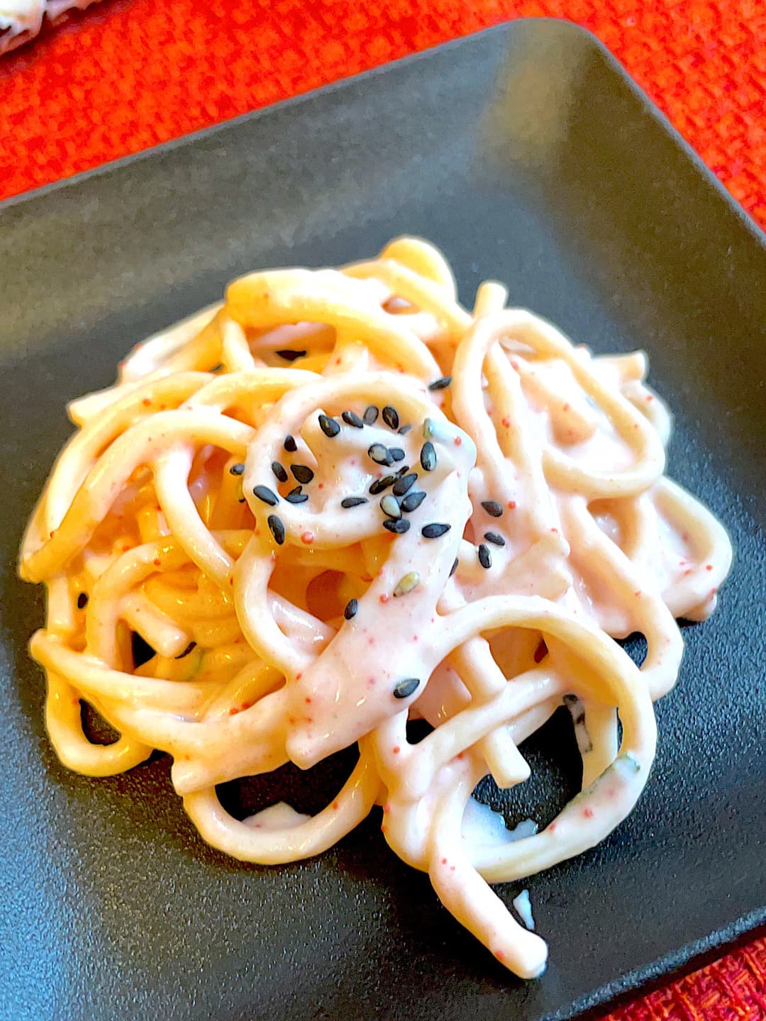 マヨたらこスパゲッティの完成写真