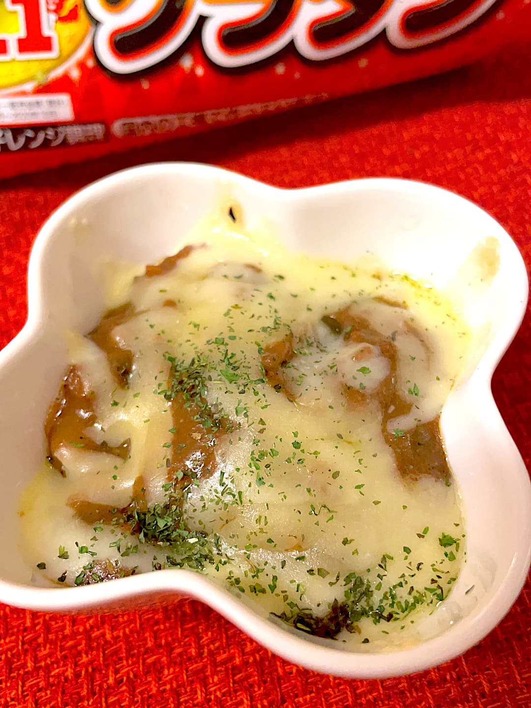 カレーチーズグラタンの完成写真