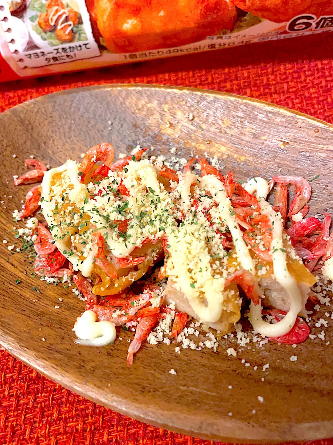 からあげチキンの桜エビ焼きの完成写真