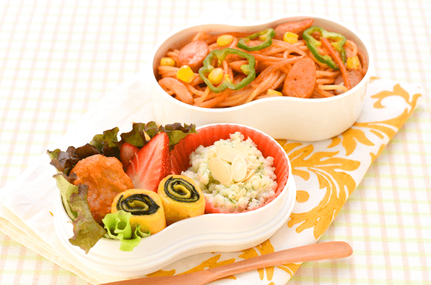 ナポリタン弁当(大人向け)の完成写真