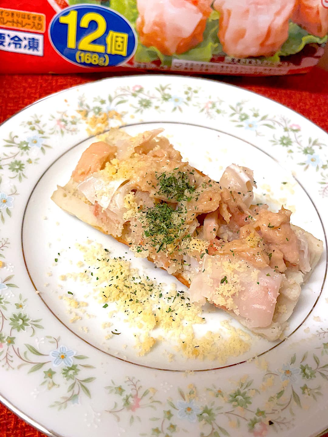 ちくわのカニシューマイチーズ焼きの完成写真