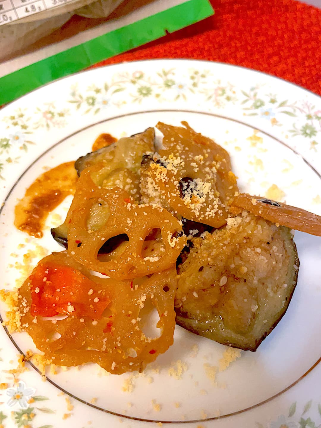揚げなすときんぴらのチーズ焼きの完成写真