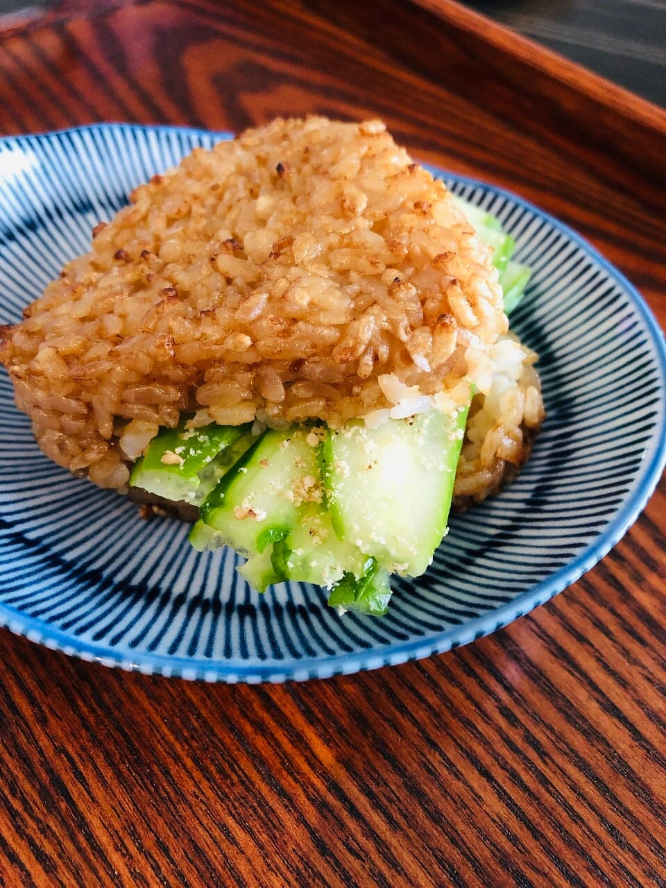 きゅうりのさっぱり焼きおにぎりの完成写真