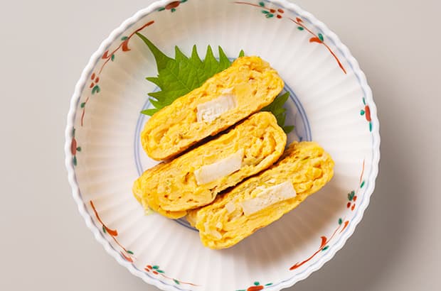鶏ねぎ玉子焼きの完成写真